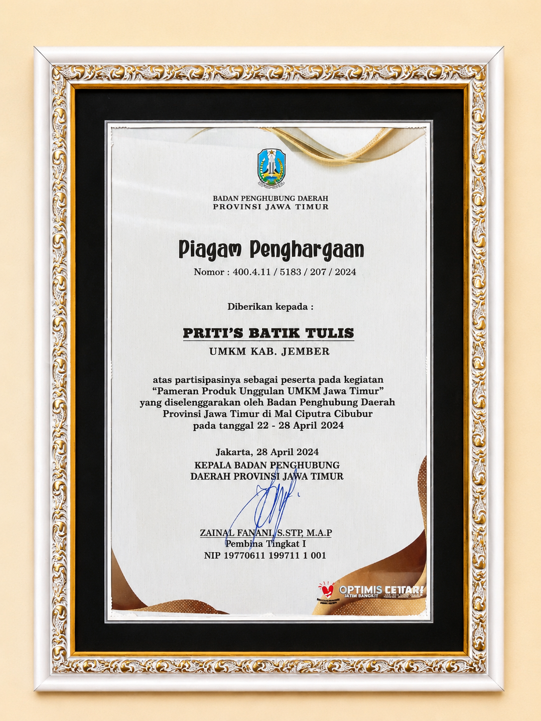 PIAGAM PENGHARGAAN